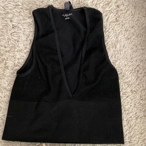 Plunge crop top